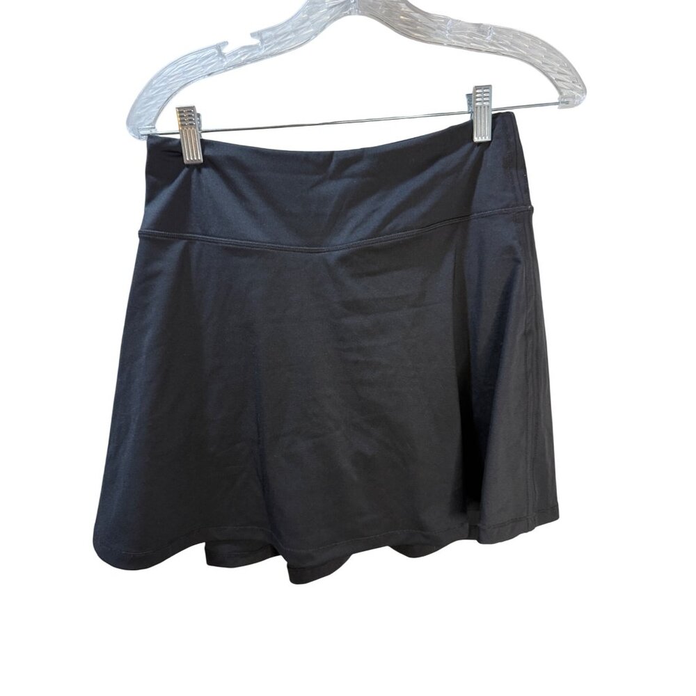 Willit Womens Black Athletic Skort With Inner‎ Shorts & Zipper Pocket Size M